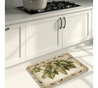 Tappetini da cucina vintage per pavimento, design rustico floreale, imbottito, confortevole, lavabile, decorazione per lavelli da cucina, lavanderia e bagno, 40,6 x 61 cm