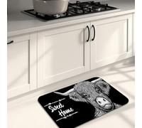 Tappetini da cucina vintage per pavimento, rustici Sweet Home, morbidi, imbottiti, confortevoli, lavabili, antiscivolo, per lavelli da cucina, lavanderia, bagno, 50 x 78 cm
