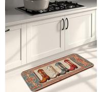 Tappetini da cucina vintage per pavimento, stile rustico occidentale, morbidi, imbottiti, confortevoli, lavabili, antiscivolo, decorativi, per lavelli da cucina, lavanderia, bagno, 40,6 x 119,6 cm