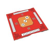 Tappetini Da Mahjong Tappetino da tavolo in gomma da gioco Mahjong dal design creativo da 70/80/90 cm, multigiocatore di grandi dimensioni(Color 1,90X90cm)