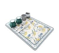 Tappetini Da Scrivania Grande tappetino assorbente da cucina for scolapiatti, asciugatura e scarico del bagno(Blue,40x50cm)