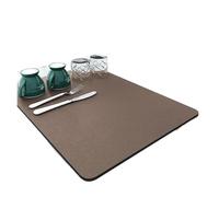 Tappetini Da Scrivania Tappetini assorbenti for stoviglie da cucina, tappetini for asciugare i piatti, scolapiatti resistenti al calore, tovagliette banco(Coffee,11.81in 15.75in)