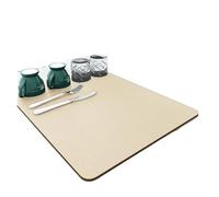 Tappetini Da Scrivania Tappetini assorbenti for stoviglie da cucina, tappetini for asciugare i piatti, scolapiatti resistenti al calore, tovagliette banco(Beige,19.69in 23.62in)