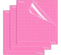 Tappetini da taglio per Cricut Maker: Explore 3: Air 2: Air 2: design a pois per protezione degli occhi (tessuto rosa - 3 tappetini, 30,5 x 30,5 cm)