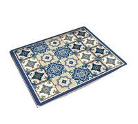 Tappetini Di Protezione Per Lavatrice 1pc Vintage Checkered Printed Washing Machine Dust Cover Pad, Quick-Dry Absorbent Protective Top Mat For Washer And Dryer Per Lavatrice(Blue Plaid)