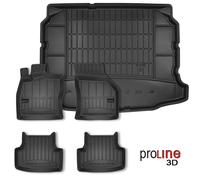 Tappetini e Vasca Baule PRO LINE 3D per Seat Leon HB 2014 in poi