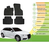 Tappetini Ecologici Con Materiali Riciclati Per Audi A3 8V 2012-2016