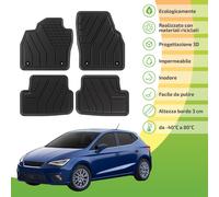 Tappetini Ecologici Con Materiali Riciclati Per Seat Ibiza 5 Dal 2017