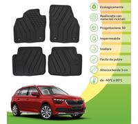 Tappetini Ecologici Con Materiali Riciclati Per Skoda Kamiq Dal 2018