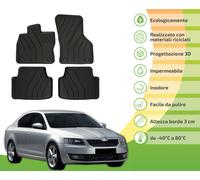 Tappetini Ecologici Con Materiali Riciclati Per Skoda Octavia 3 2013 -2018