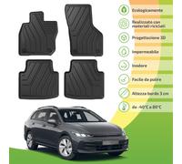 Tappetini Ecologici Con Materiali Riciclati Per VW Golf 8 Dal 2019 Break