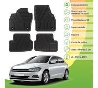 Tappetini Ecologici Con Materiali Riciclati Per VW Polo 6 Dal 2017