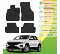Tappetini ecologici con materiali riciclati per VW T-ROC dal 2017