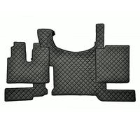 Tappetini Ecopelle per MAN TGX dal 2021 Cabina Camion Protezione Interno Nero