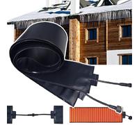 Tappetini elettrici per sciogliere la neve per tetti e grondaie, kit di sbrinamento a 50 °C, materiale flessibile in PVC, 760 cm, design collegabile