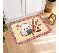 Tappetini estetici da cucina per pavimenti, colorati in stile cartone animato, comodi e lavabili, per cucina, lavanderia, bagno, 40,6 x 61 cm