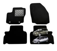 Tappetini Ford S-MAX dal 2006-2012, Su Misura, Set 4 Pezzi Neri | Tappetini Auto Moquette Nera ad Alta Densità, Battitacco in Gomma Rinforzata, Fissaggio a Bottone Tondo