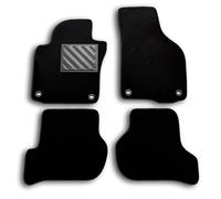 Tappetini Golf V/VI Fix Ovale dal 2004-2012, su misura, battitacco in gomma rinforzata