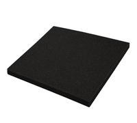 Pavimento Gommato Palestra 100x100x2 o 3 cm Antitrauma Antiscivolo Fonoassorbente per Sala Pesi Palestra in Casa Pavimentazione Tappeto Home Gym (1, 100 x 100 x 2 cm)