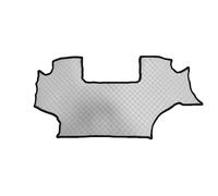 Tappetini grigi rivestimenti in ecopelle per trattore John Deere 6210R