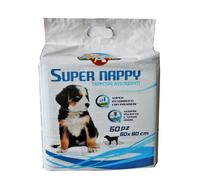 Croci Tappetini Assorbenti Super Nappy – 60x60 cm 50 pz, Antistrappo e Antiodore