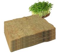 Tappetini in canapa da 8 pezzi 10x20 pollici per kit di coltivazione di germogli di semi biologici di iuta Microgreens
