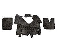 Tappetini In Eco Pelle Neri Per Iveco Stralis XP 2013+ Con Frigo A Destra