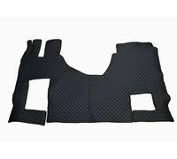 Tappetini in ecopelle fili neri e blu per Mercedes Gigaspace Actros MP4/MP5