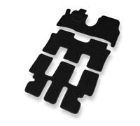 Mossa Tappetini auto in feltro compatibili con Lancia Phedra (2002-2010) - tappeti auto - nero 1