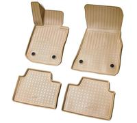 Recambo Tappetini in gomma 3D compatibili con BMW Serie 3 G20 | G21 | anno di costruzione dal 2019 > | Tappetini in gomma | su misura | con bordo | beige