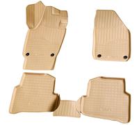 Tappetini in gomma 3D adatti per VW Polo 6R / 6C | anno dal 2010> | beige su ...