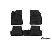 Element Tappetini in gomma 3D antiscivolo per Peugeot 3008 2017-in poi, Nera, Personalizzati