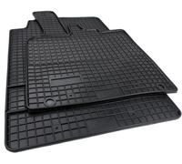 Tappetini in gomma adatti per Smart fortwo (tipo 451), anno di costruzione 2007 - 2014, tappetini per auto di alta qualità, per tutte le stagioni, colore nero, 2 pezzi, 100% su misura