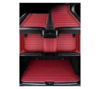 Tappetini in Gomma Antiscivolo Per Alfa Per Romeo Per Giulia 2015 2016 2017 2018 2019 2020 2021 Tappetino Per Auto In Pelle Artificiale Personalizzato Accessori(Wine Red 4 PCS)