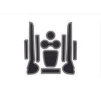 Tappetini In Gomma Antiscivolo Per Auto Slot Per Cancello Tappetino Per Tazza Accessori Interni Per POLO 6R 6C 2010 2011 2012-2017 MK5 GTI(Wit)