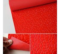 Tappetini in gomma antiscivolo per garage, spessore 3 mm, in PVC, multicolore, 1,2 m x 15 m, rosso, 1,2 m x 5 m