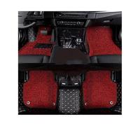 Tappetini in Gomma Antiscivolo Per Hyundai Per Santa Per Fe Sette Posti 2013 2014 2015 2016 2017 2018 2019 Tappetini Copri-Poggiapiedi Interni(Double layer A)