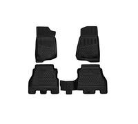 Element Tappetini in Gomma Antiscivolo Premium Personalizzati Jeep Wrangler, 2018->, (USA), 4 pez.