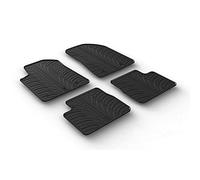 Tappetini in Gomma Compatibile con Alfa Romeo Giulietta 2014- (Profilo T 4-Parti + Clip di Montaggio)