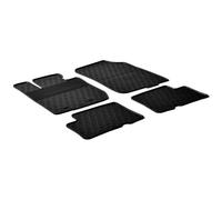 Tappetini in gomma compatibile con Dacia Duster 2010-2015 (Profilo G 4-parti + clip di montaggio)