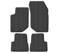 Tappetini in Gomma Compatibile con Jeep Avenger (J2) (Benzina) 2023- (Profilo T 4-Parti + Clip di Montaggio)