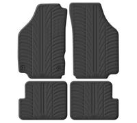 Tappetini in Gomma Compatibile con Lancia Ypsilon 2003-2011 (Profilo T 4-Parti + Clip di Montaggio)