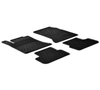 Tappetini in Gomma Compatibile con Mercedes Clase B W246 2011-2019/Clase A W176 2012-2018/CLA/GLA 2014-2020 (Profilo G 4-Parti + Clip di Montaggio)