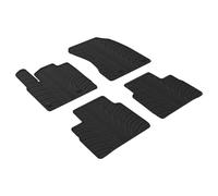 Tappetini in gomma compatibile con Nissan X-Trail MHEV 2021- escl. Hybrid (Profilo T 4-parti + clip di montaggio)