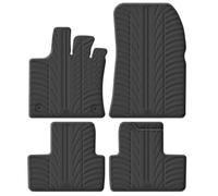 Gledring Tappetini in Gomma Compatibile con Renault Captur II 2020- & Mitsubishi ASX II 2023- (Profilo T 4-Parti + Clip di Montaggio)