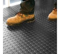 Tappetini in gomma con motivo a monete, tappeto antiscivolo per pavimenti in garage 0,6 m 9 m 1,2 m 1,5 m 1,8 m di larghezza, stuoie di parcheggio per l'industria della casa palestra zerbini