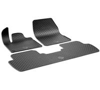Tappetini in gomma DirtGuard su misura per Peugeot 5008 II 12/2016-2024, DS 7 Crossback 2017-Oggi