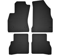 Tappetini in gomma Neri per Fiat Doblo II 2010-2022 Set da 4 pezzi