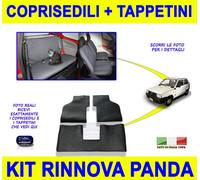 Tappetini in gomma Panda 4x4 Fodere Coprisedili set foderine sedili auto
