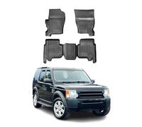 Tappetini in gomma per auto compatibile con Land Rover Discovery III/IV 2004 - 2017 - Tappetino 3D impermeabile, antiscivolo, in gomma, colore nero